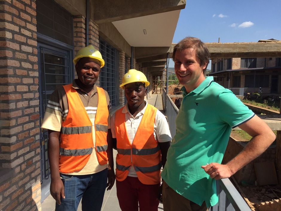 Het Rwanda Charity Eye Hospital van Piet Noë in de steigers