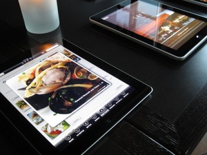 UZA: club sandwich op het iPad-menu